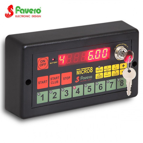 ������� �������� �������� ������� �� 8 ������ FAVERO MICRO-8